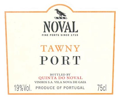 Etiket Quinta do Noval Tawny