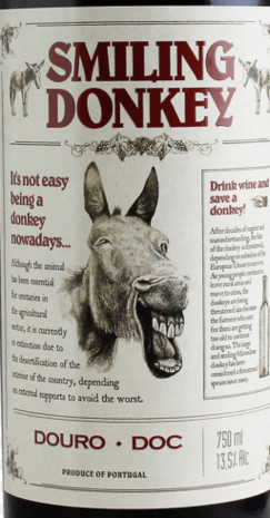 smiling donkey etiket